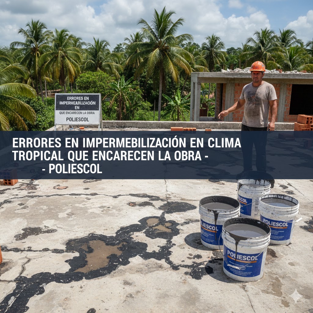 Aplicación de impermeabilizante Poliescol en clima tropical